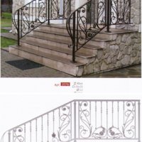 Кованые лестничные перила схемы, фотографии